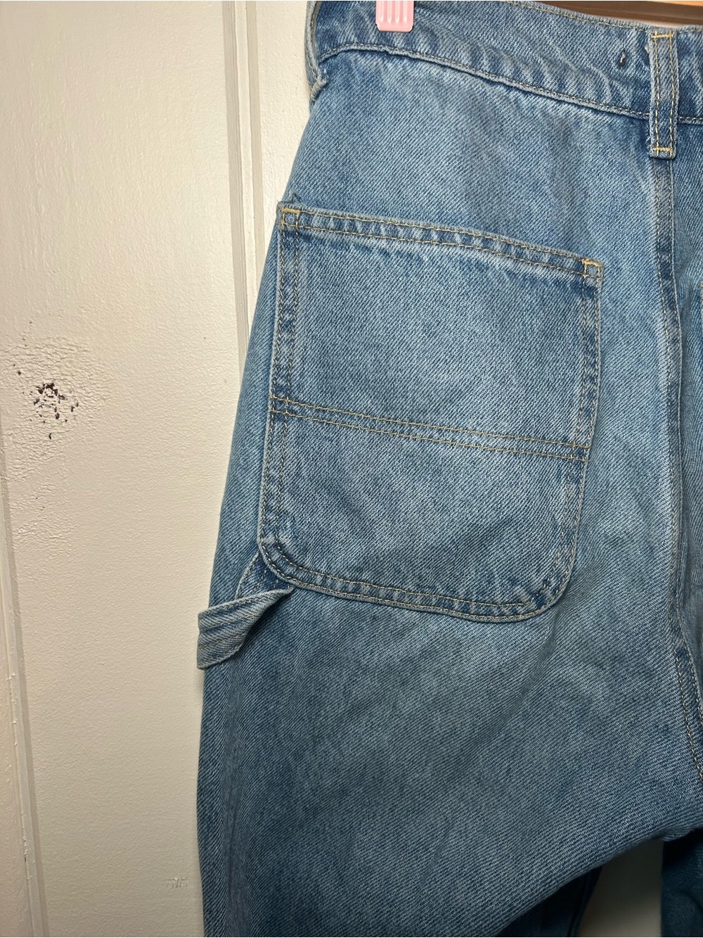 Carpenter Jeans Size 4 - BooHoo Wide Straight Leg Carpenter Jeans - Picture 6 of 9